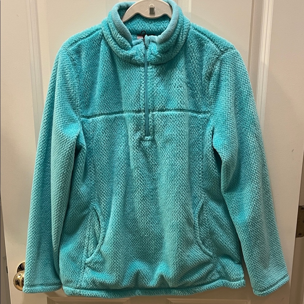 Talbots Aqua Fleece Pullover